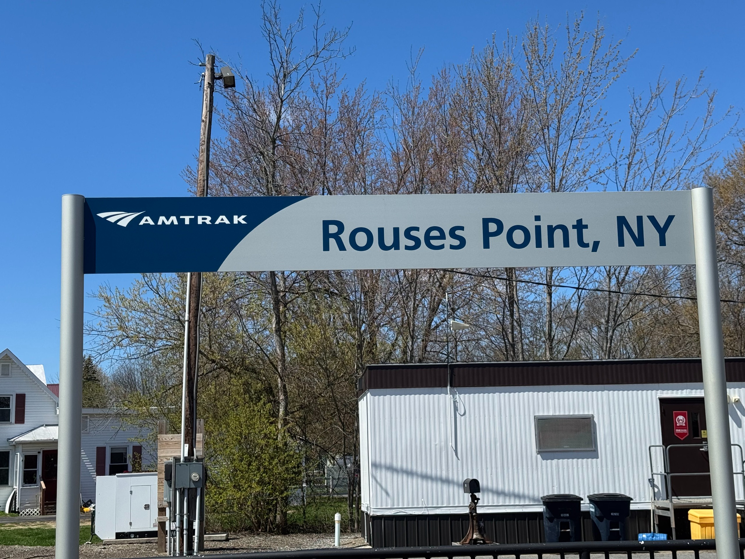 Rouses Point Amtrak Sign