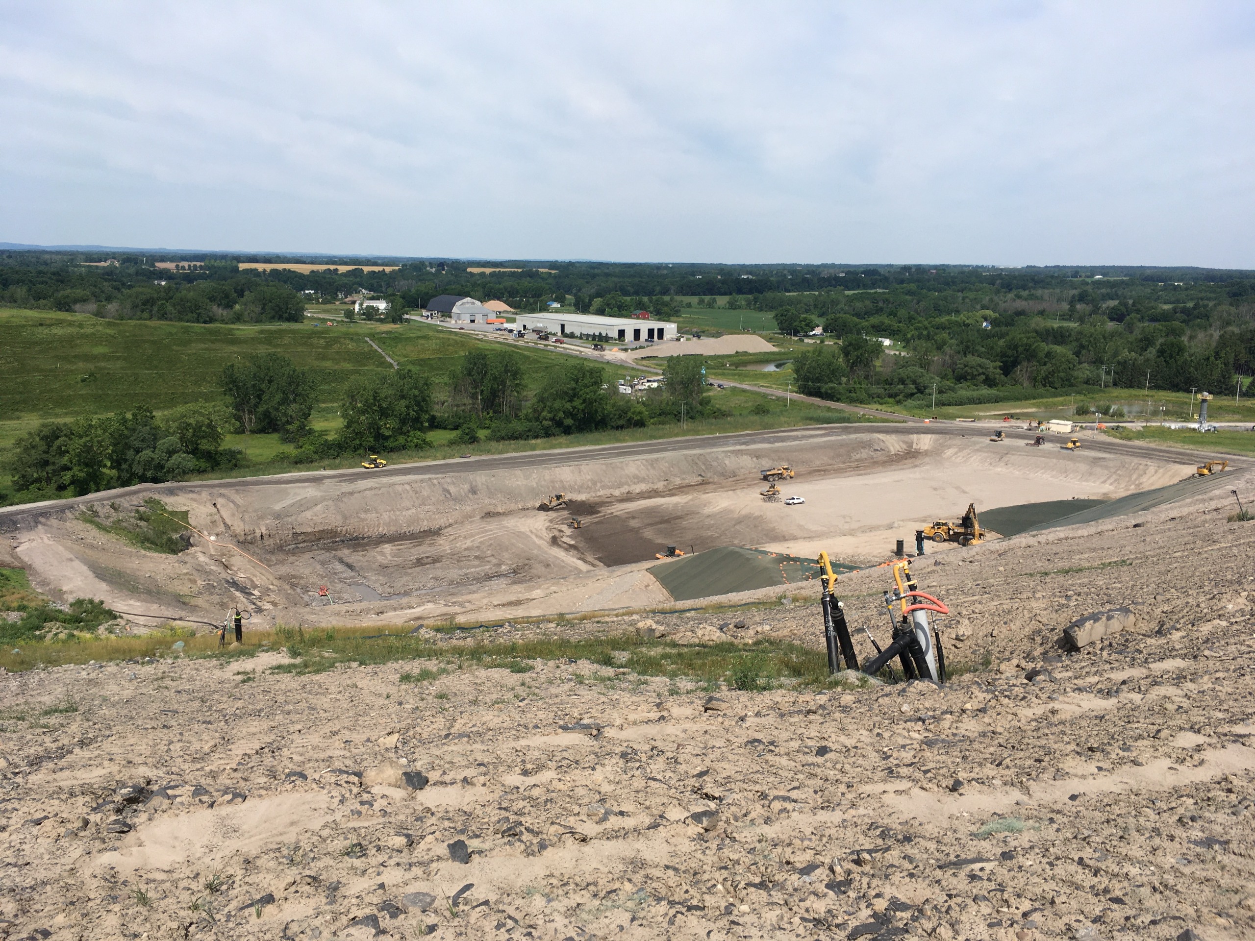 Landfill View of new cell